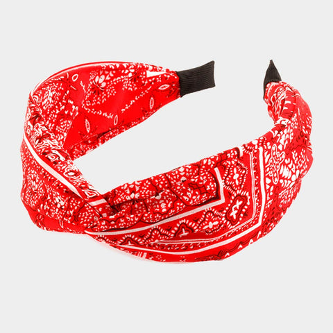 Summer Lovin Bandana Inspired Fabric Headband - 2 colors