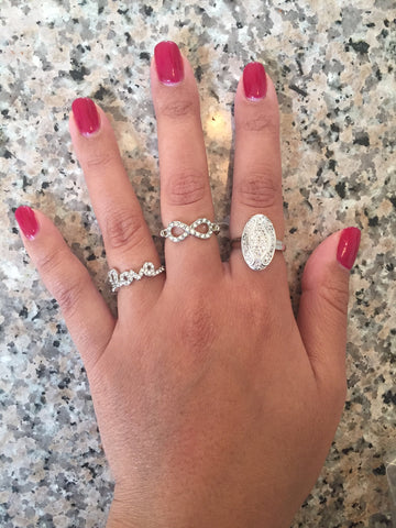Delilah Crystal Infinity Ring