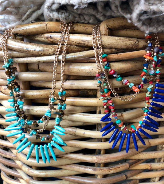 Jacinta Spiky Stone Necklace Set