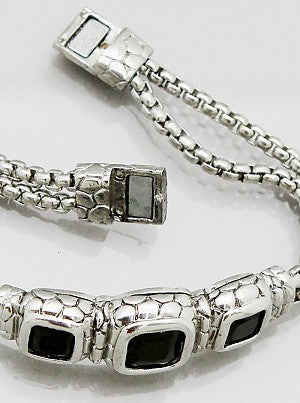 Crystal clearance mesh bracelet