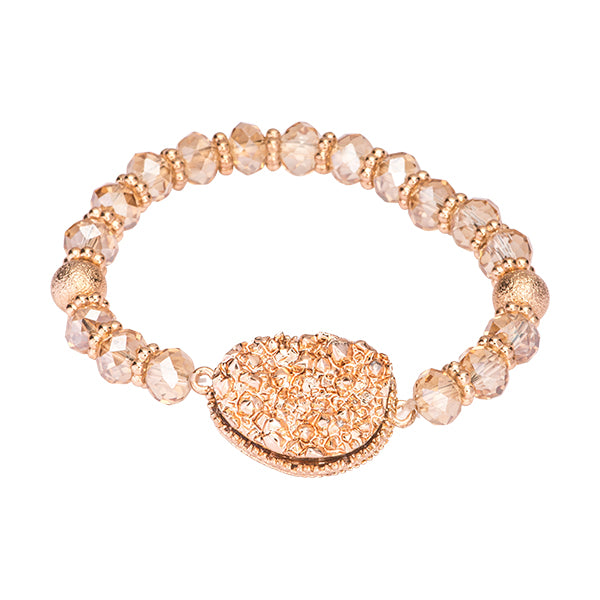 Olivia Rose Gold Druzy Bracelet