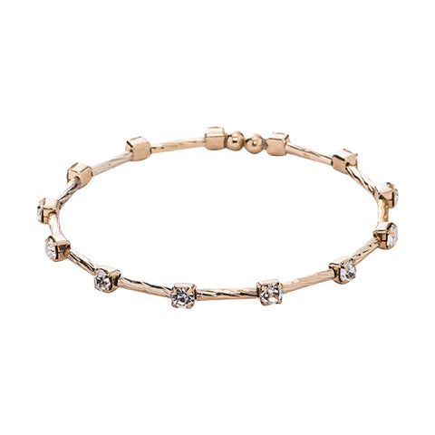 Aria Gold Crystal Bangle Bracelet