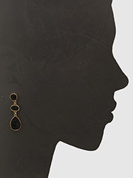 Jolie Black Druzy Earrings