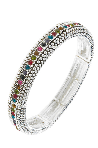 Simone Rainbow Crystal Bracelet