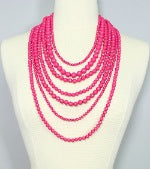 Layne Bold Multi Strand Bead Necklace
