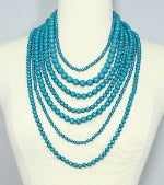 Layne Bold Multi Strand Bead Necklace