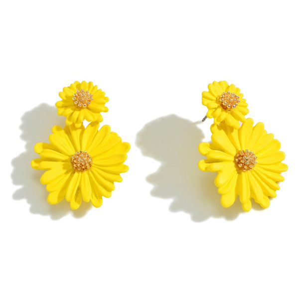Daisy Mae Flower Drop Earrings - 2 colors